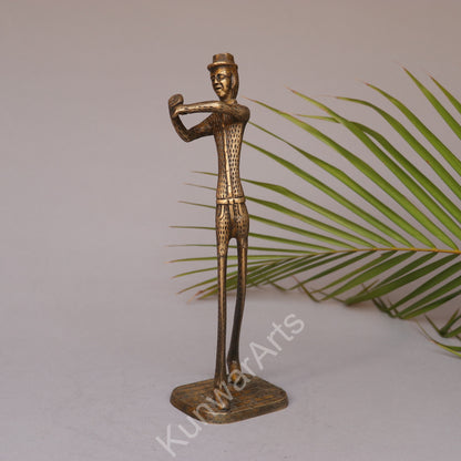 Polo Player Brass Figurine