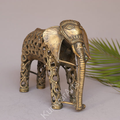 Dokra Tribal Decorative Elephant Figurine