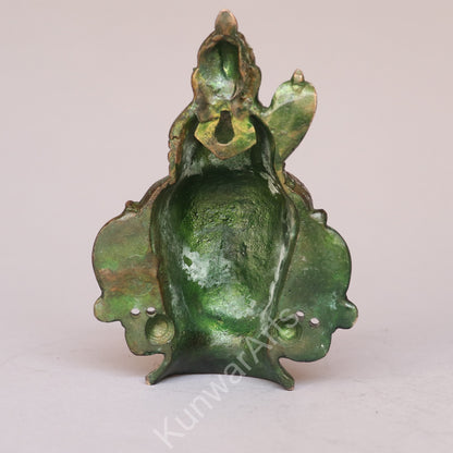 Brass Shiva Mask Décor Wall Hanging