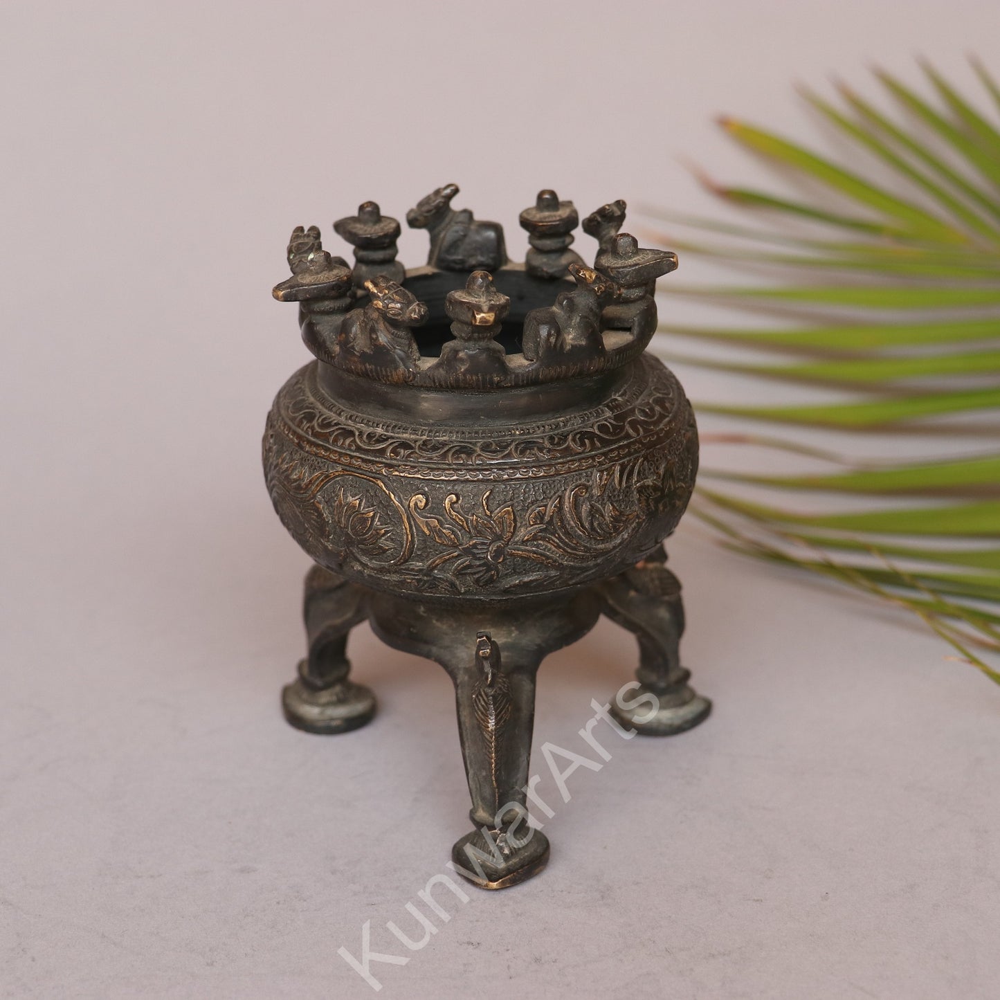 Brass Ganga Jali (Gangajal Container).