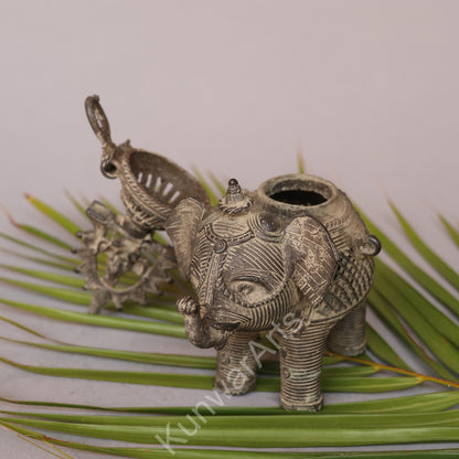 Dokra Tribal Elephant Figurine