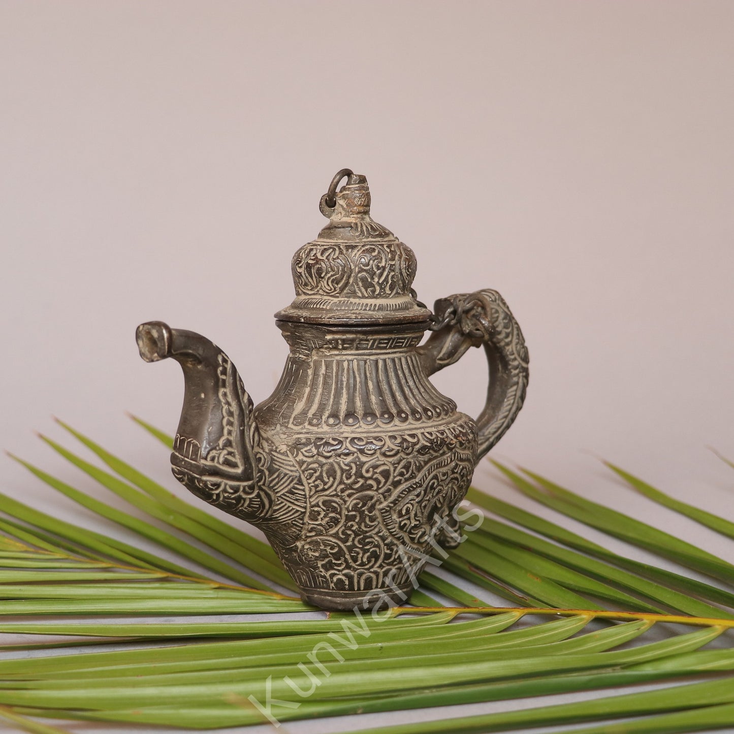 Vintage Brass Tea Kettle