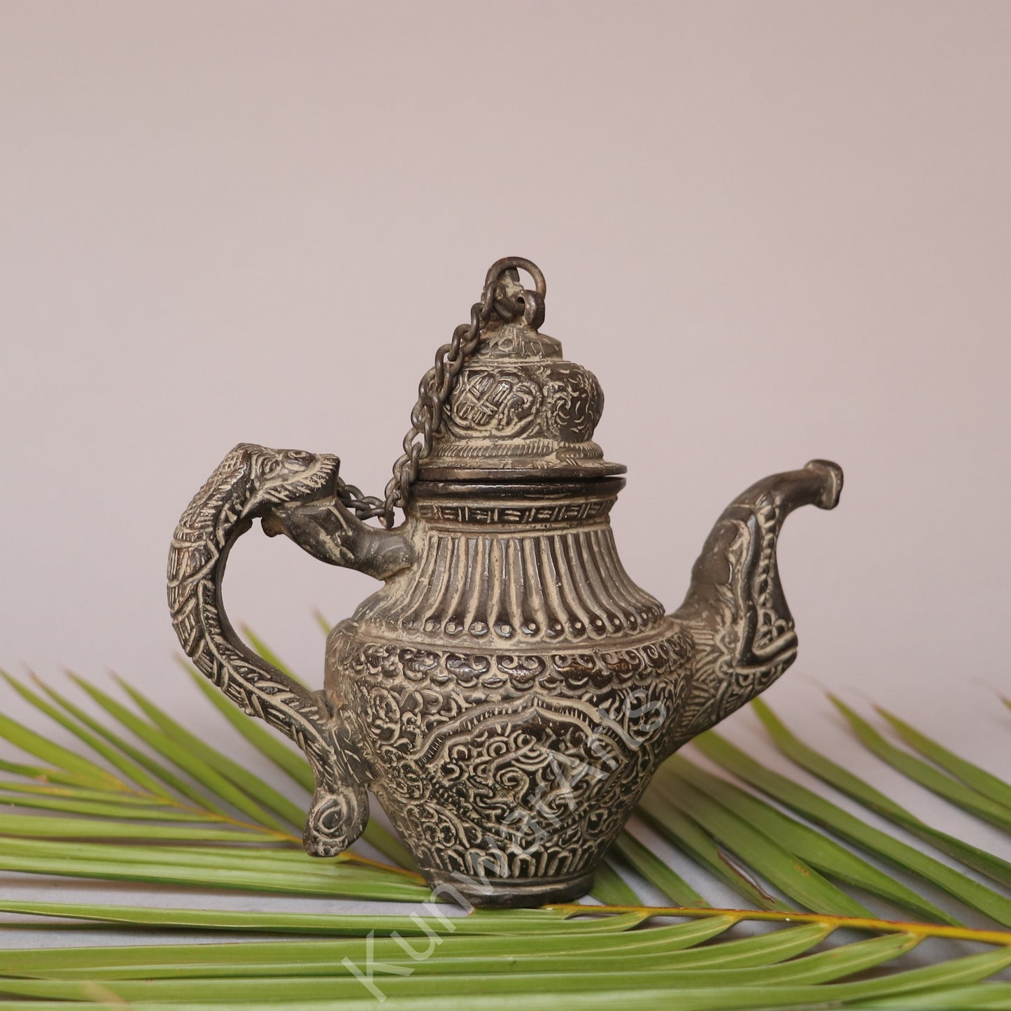 Vintage Brass Tea Kettle