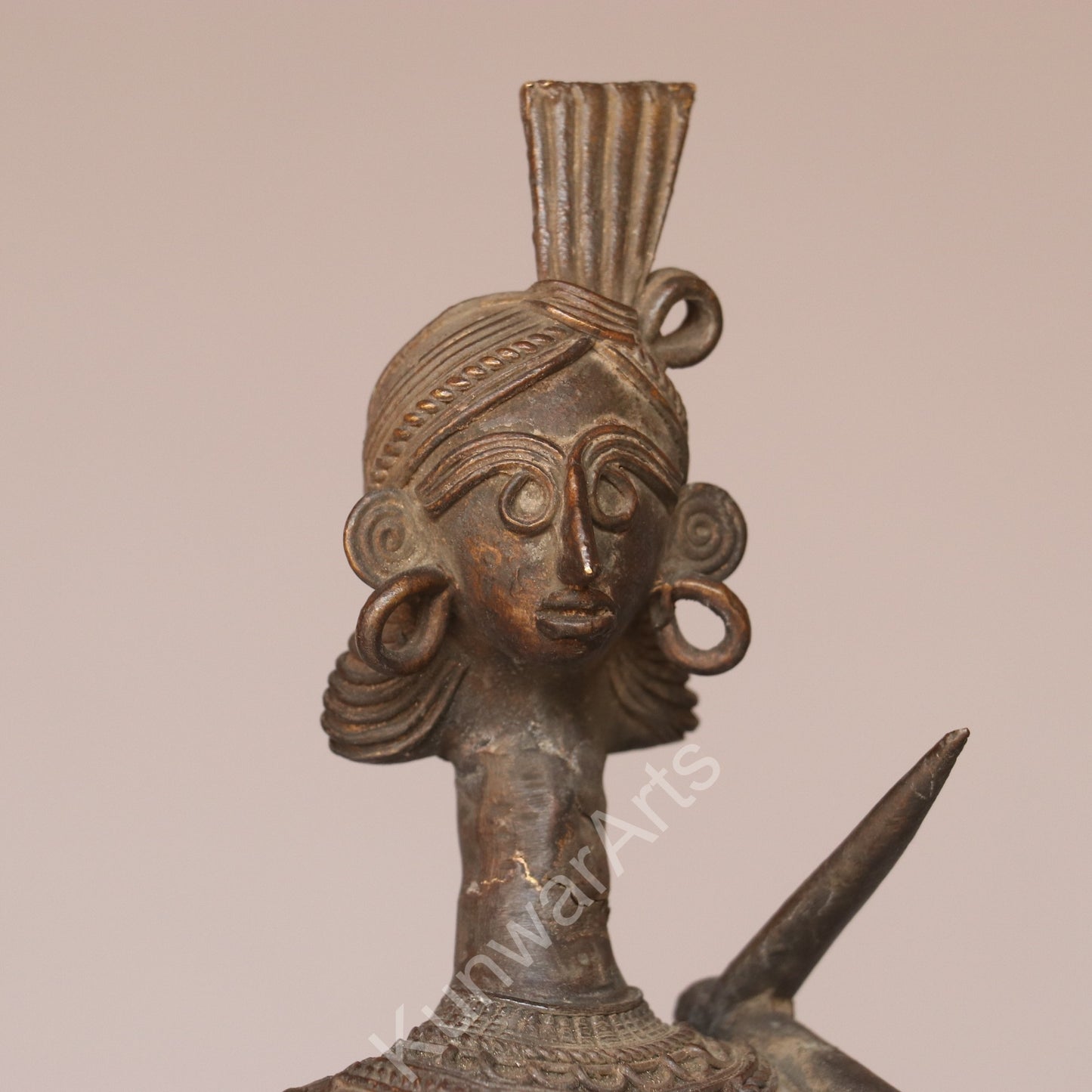 Tribal Dokra Farmer Figurine