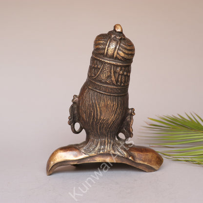 Brass Goddess Parvati Bust