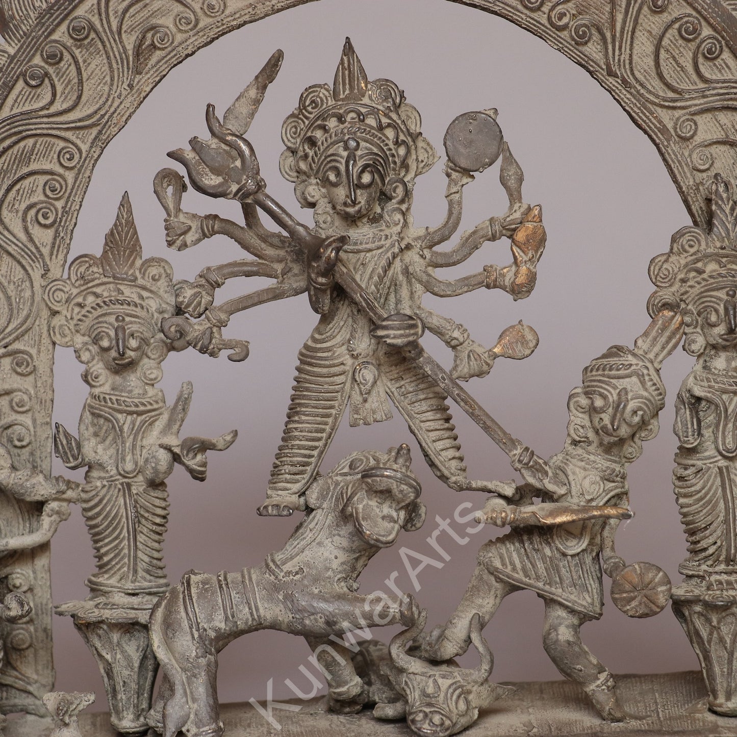 Dokra Art Goddess Durga Statue