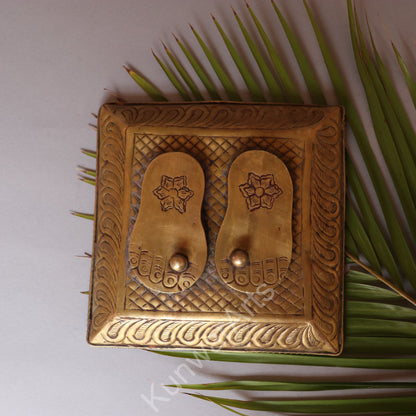 Brass Paduka Table Décor Figurine