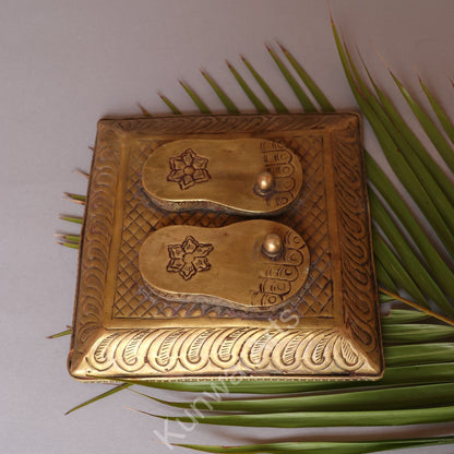 Brass Paduka Table Décor Figurine