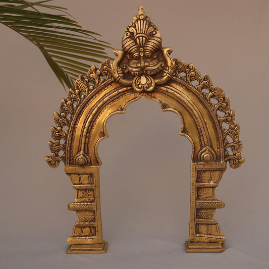 Brass Décor Puja Temple Prabhavali