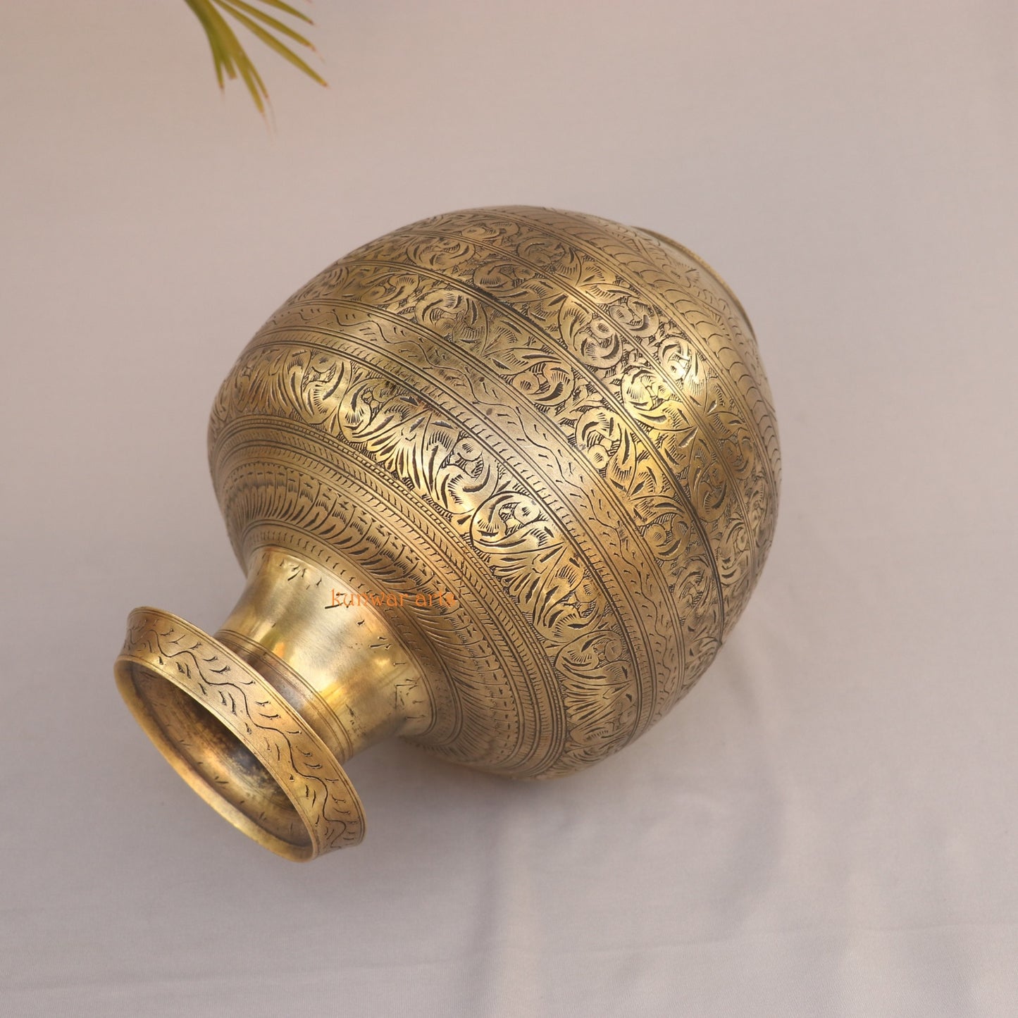 Brass Vintage Décor Carved Planter Vases