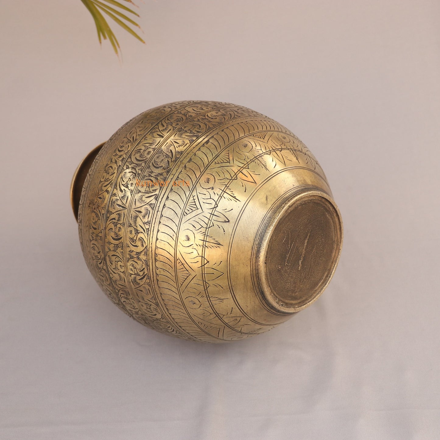 Brass Vintage Décor Carved Planter Vases