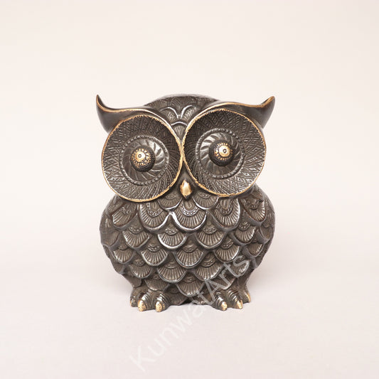 Brass Decorative Owl Figurine