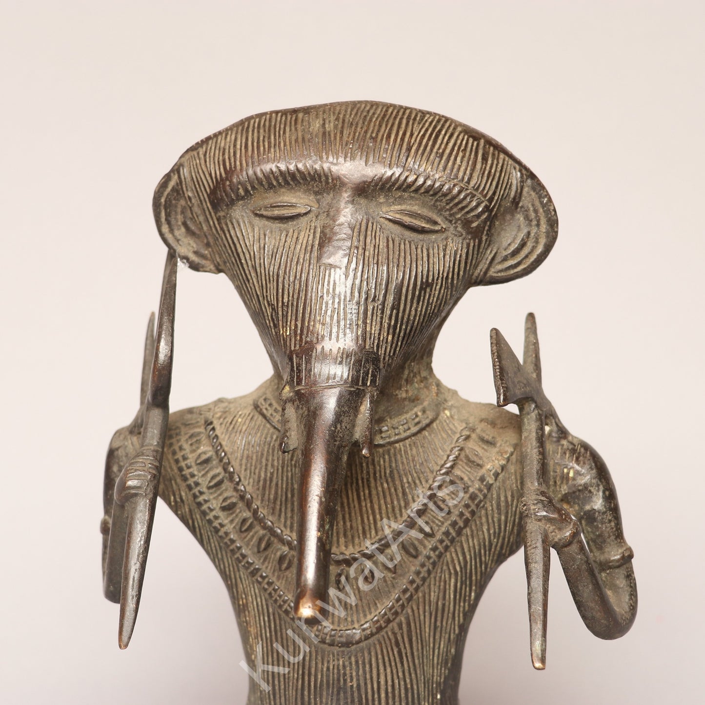 Tribal Ganesh Brass Figurine
