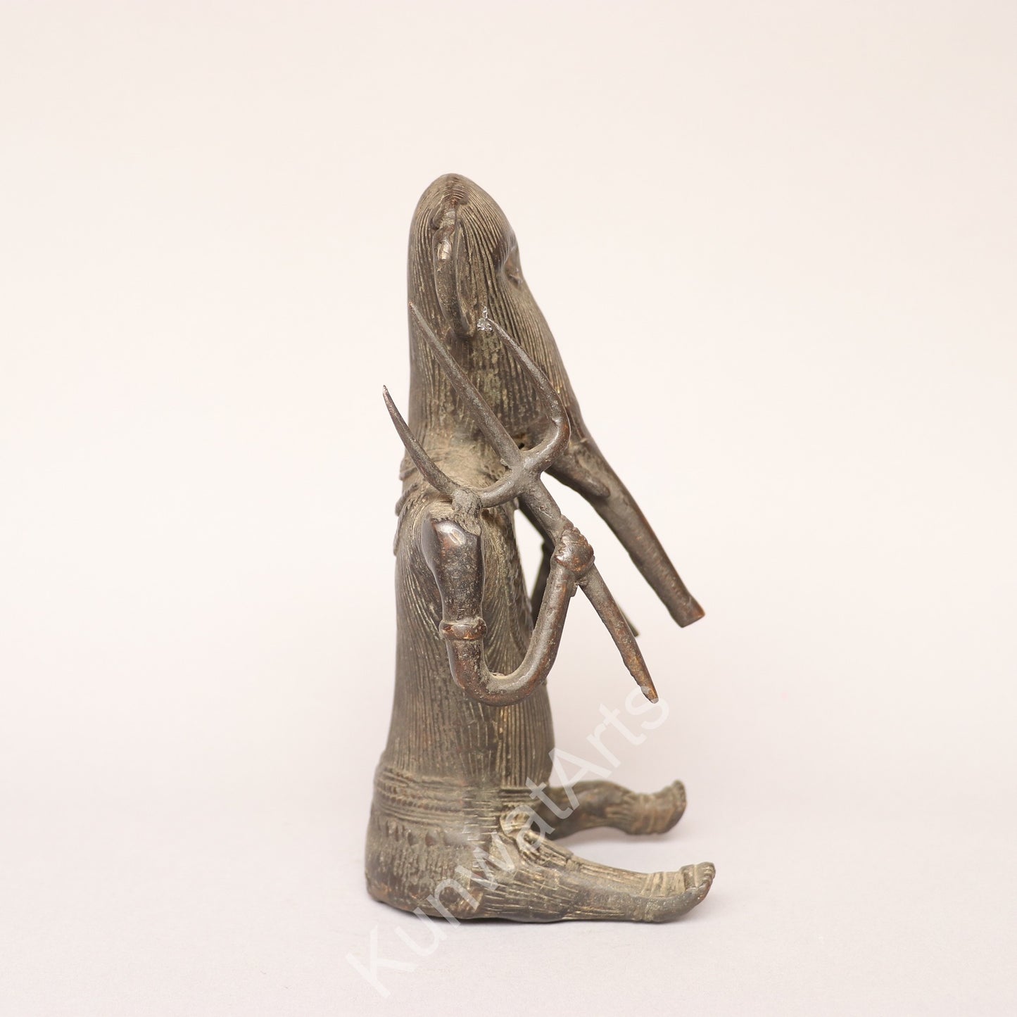 Tribal Ganesh Brass Figurine