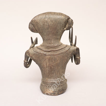 Tribal Ganesh Brass Figurine