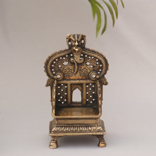 Brass Small Decorated Puja Temple Prabhavali