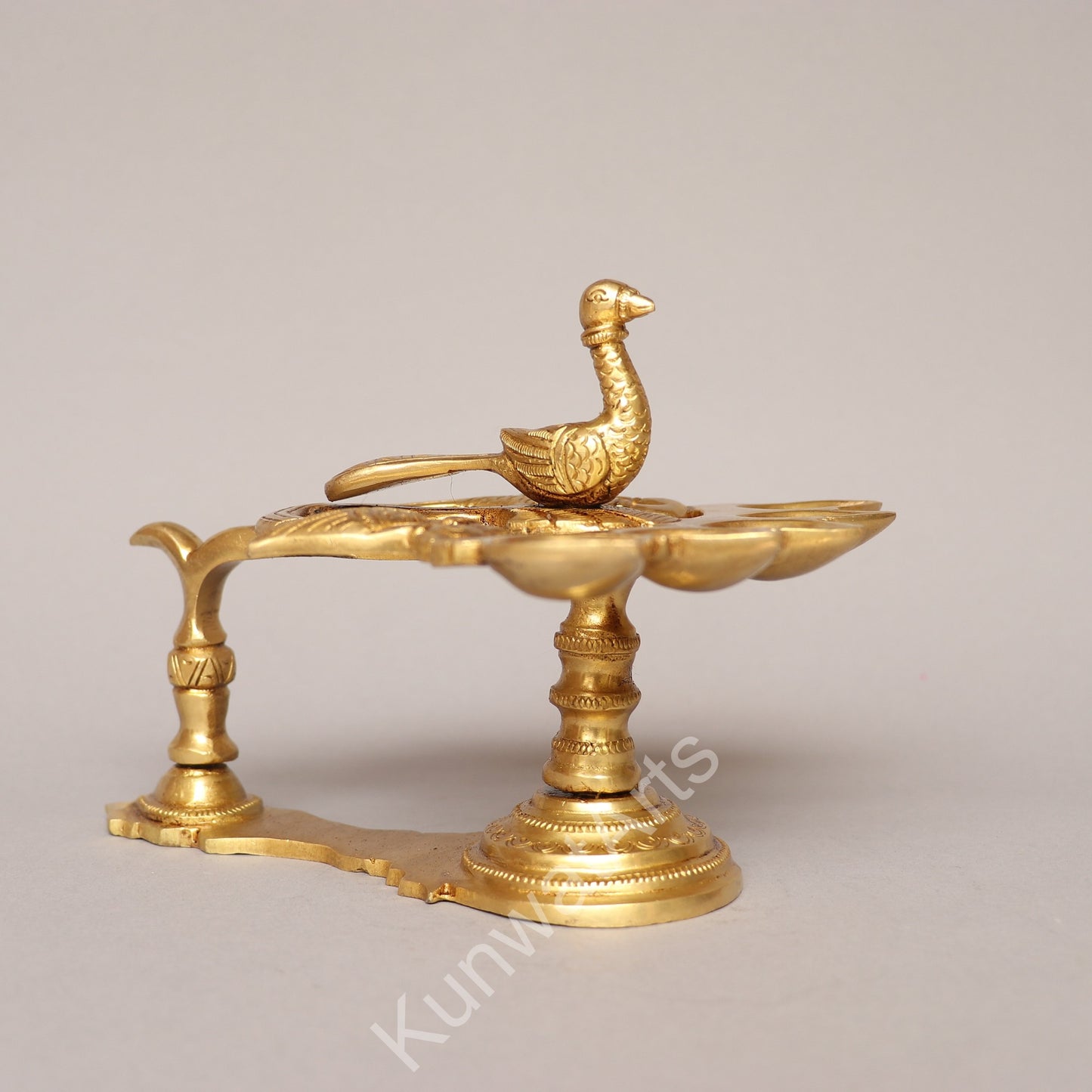 Peacock Oil Lamp (Panchpradip) Figurine