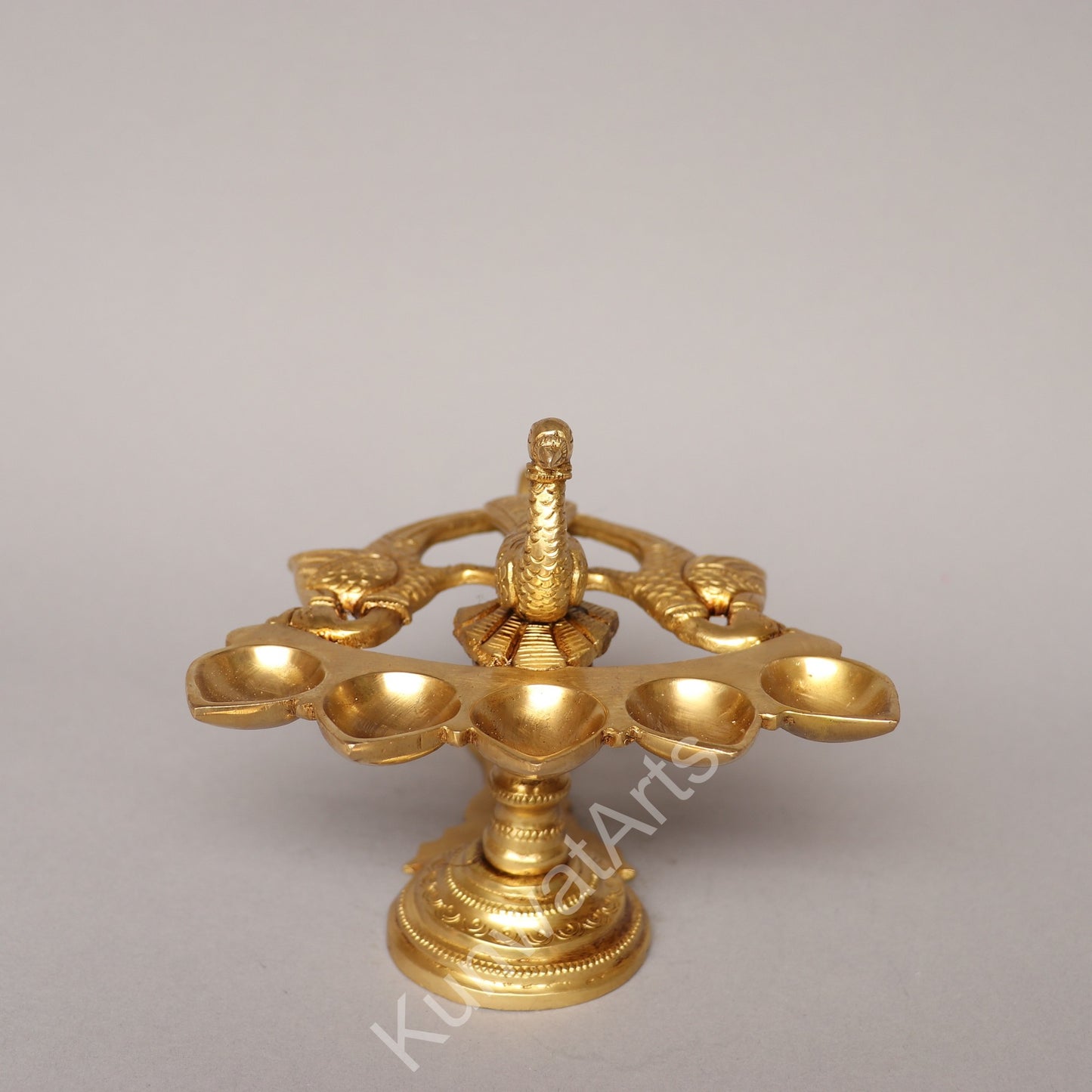 Peacock Oil Lamp (Panchpradip) Figurine