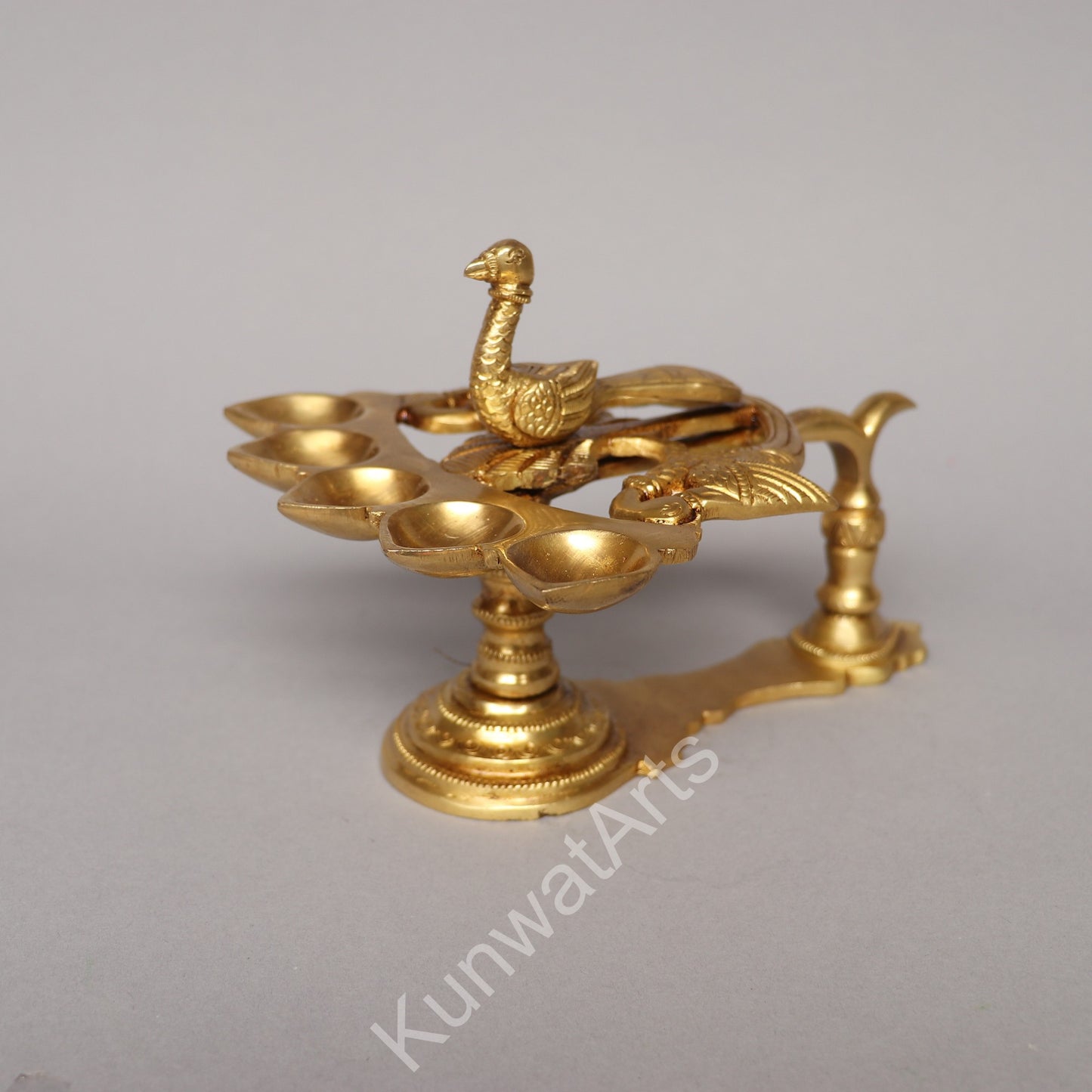 Peacock Oil Lamp (Panchpradip) Figurine