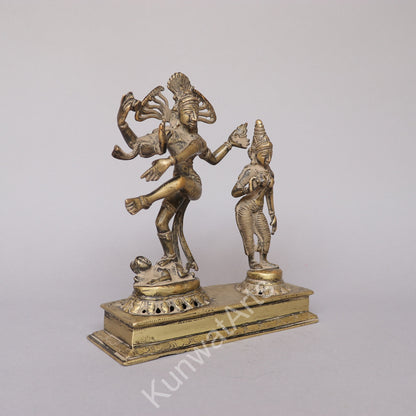 Brass Shiva Gauri Idol