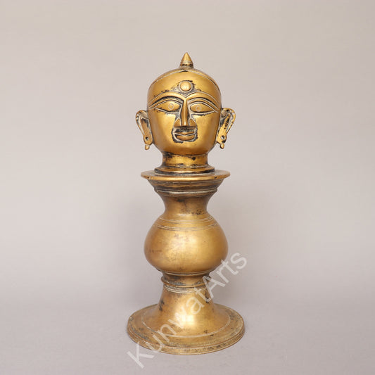 Brass Gauri Mukhlingam Head Figurine