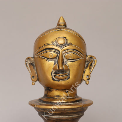 Brass Gauri Mukhlingam Head Figurine