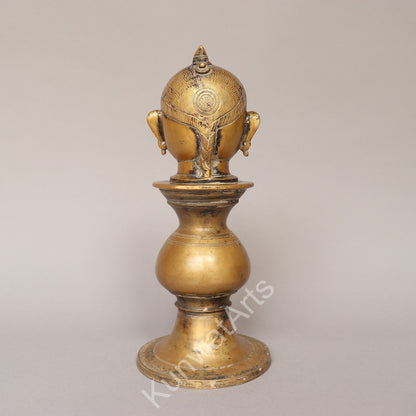 Brass Gauri Mukhlingam Head Figurine