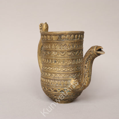 Brass Tribal pot Décor Figurine