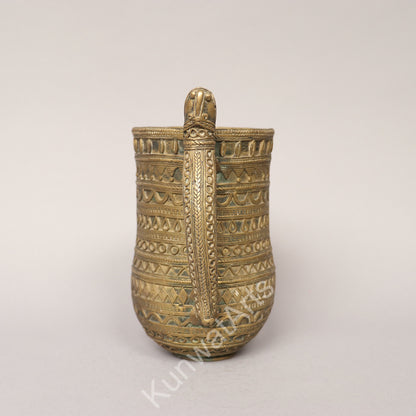 Brass Tribal pot Décor Figurine