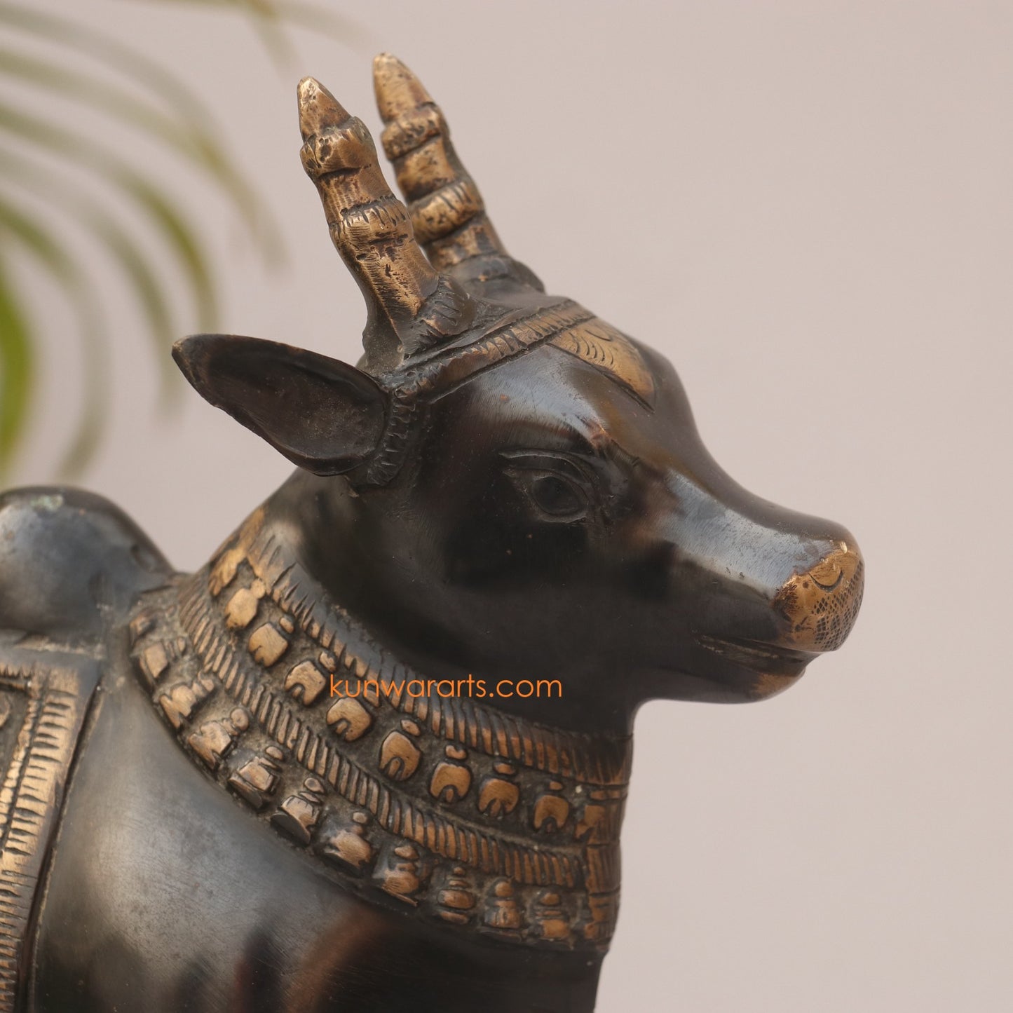 Brass Standing Nandi Statue