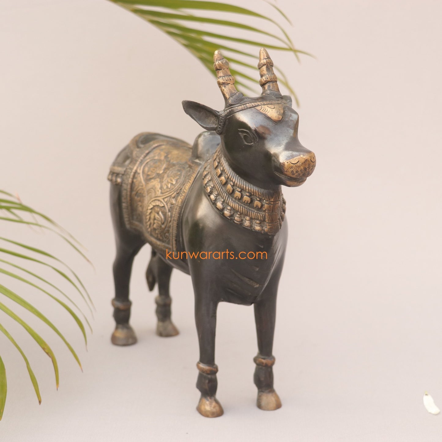 Brass Standing Nandi Statue