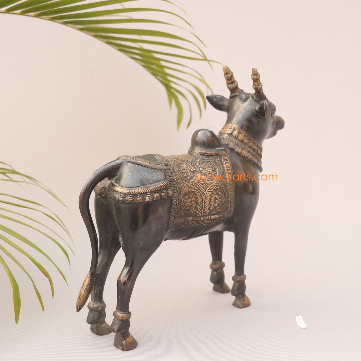 Brass Standing Nandi Statue