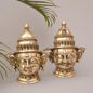 9.5" Superfine Brass Shiva Gauri Mukhlingam Face Mask