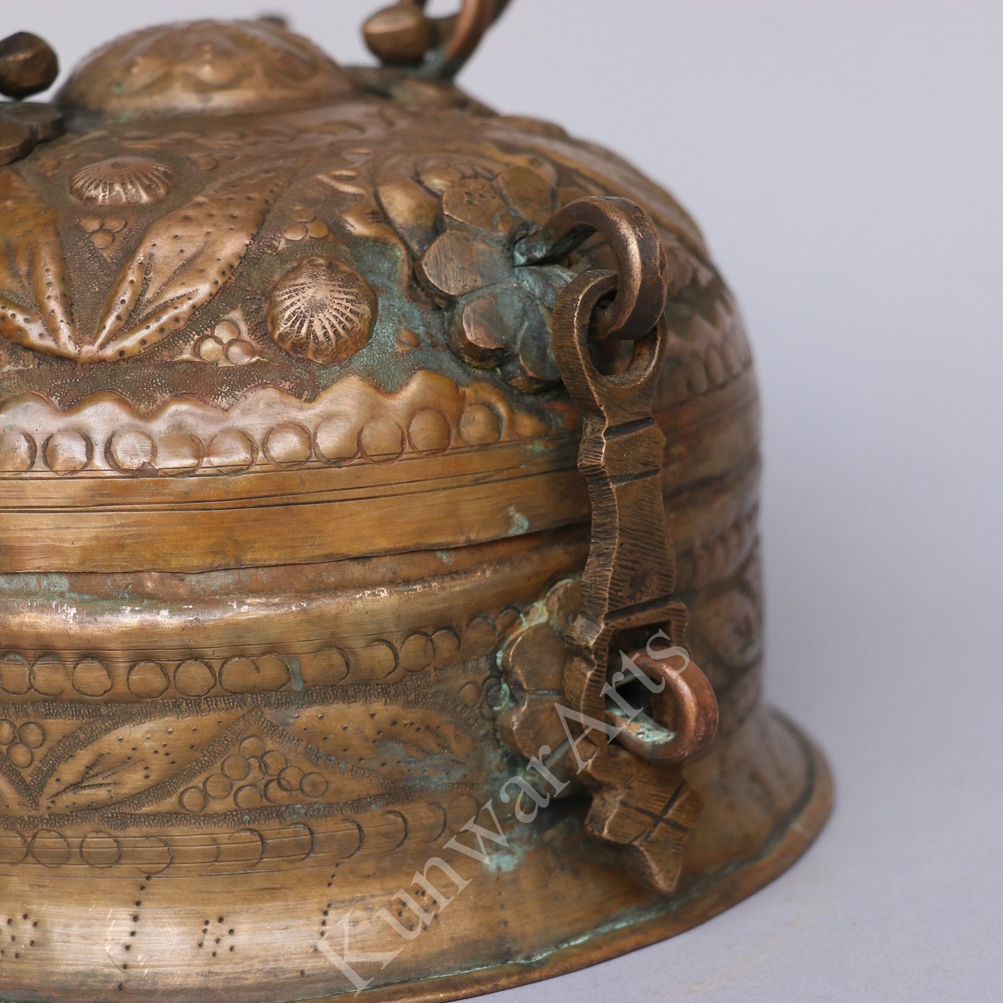 Brass Vintage Carving Storage Box