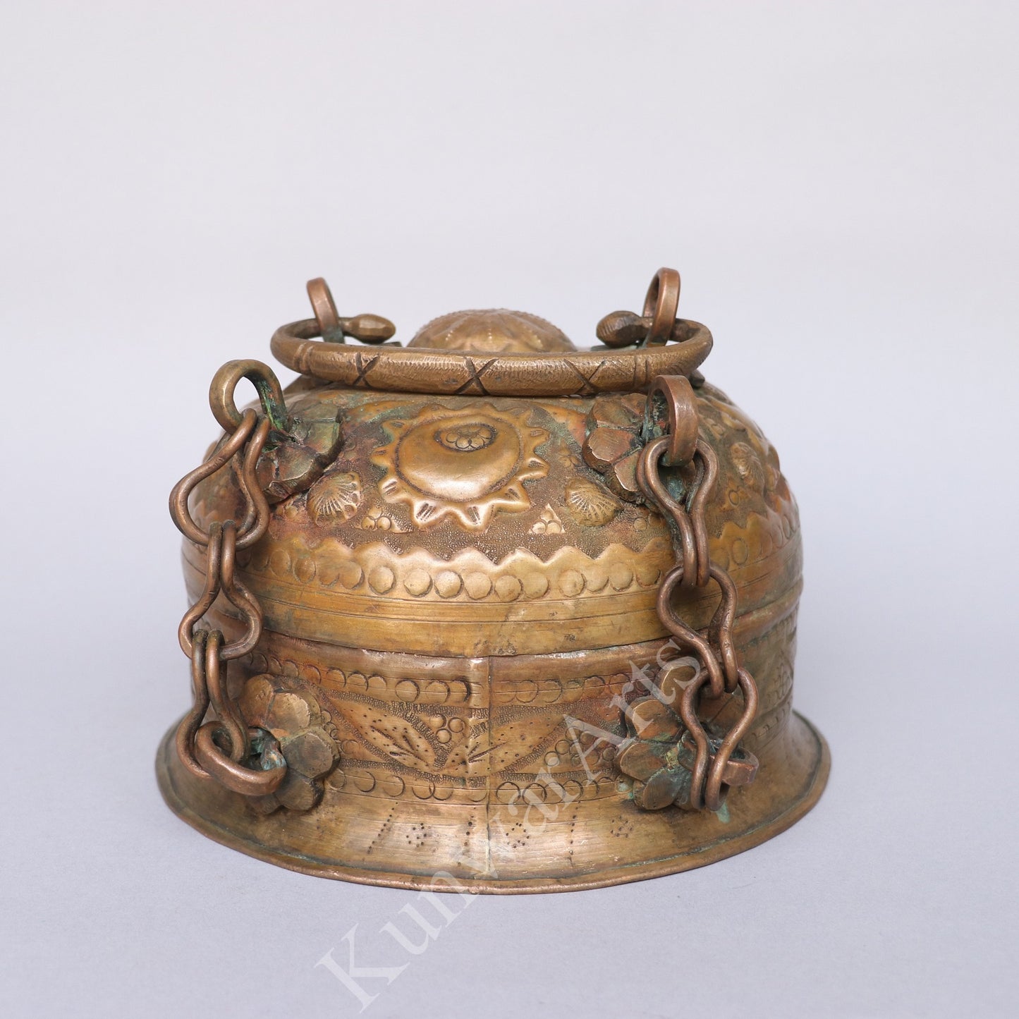 Brass Vintage Carving Storage Box