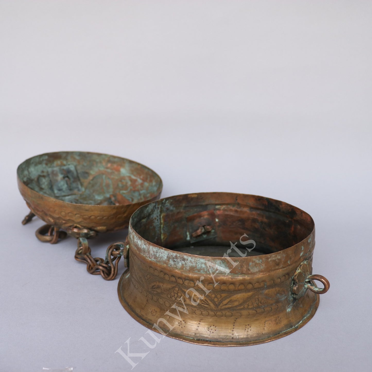 Brass Vintage Carving Storage Box