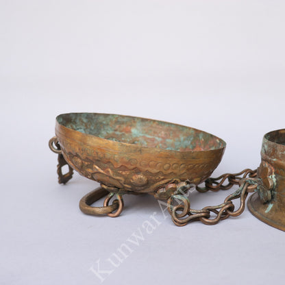 Brass Vintage Carving Storage Box