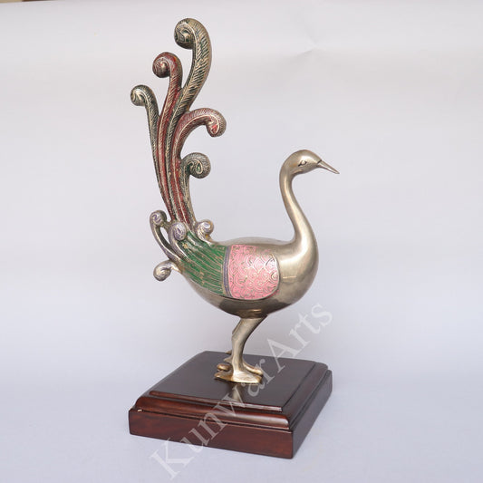 Brass Peacock Figurine