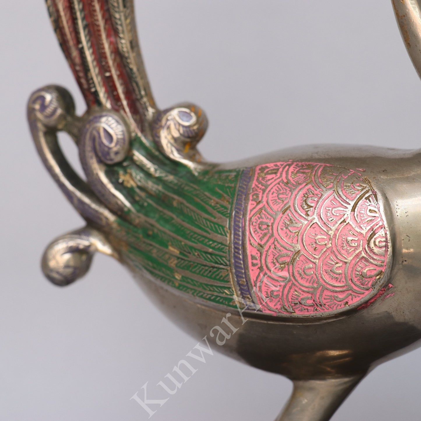 Brass Peacock Figurine