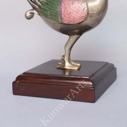 Brass Peacock Figurine
