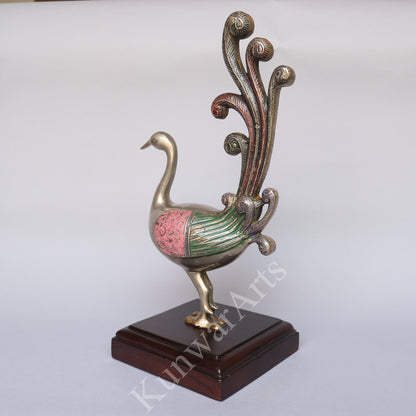 Brass Peacock Figurine