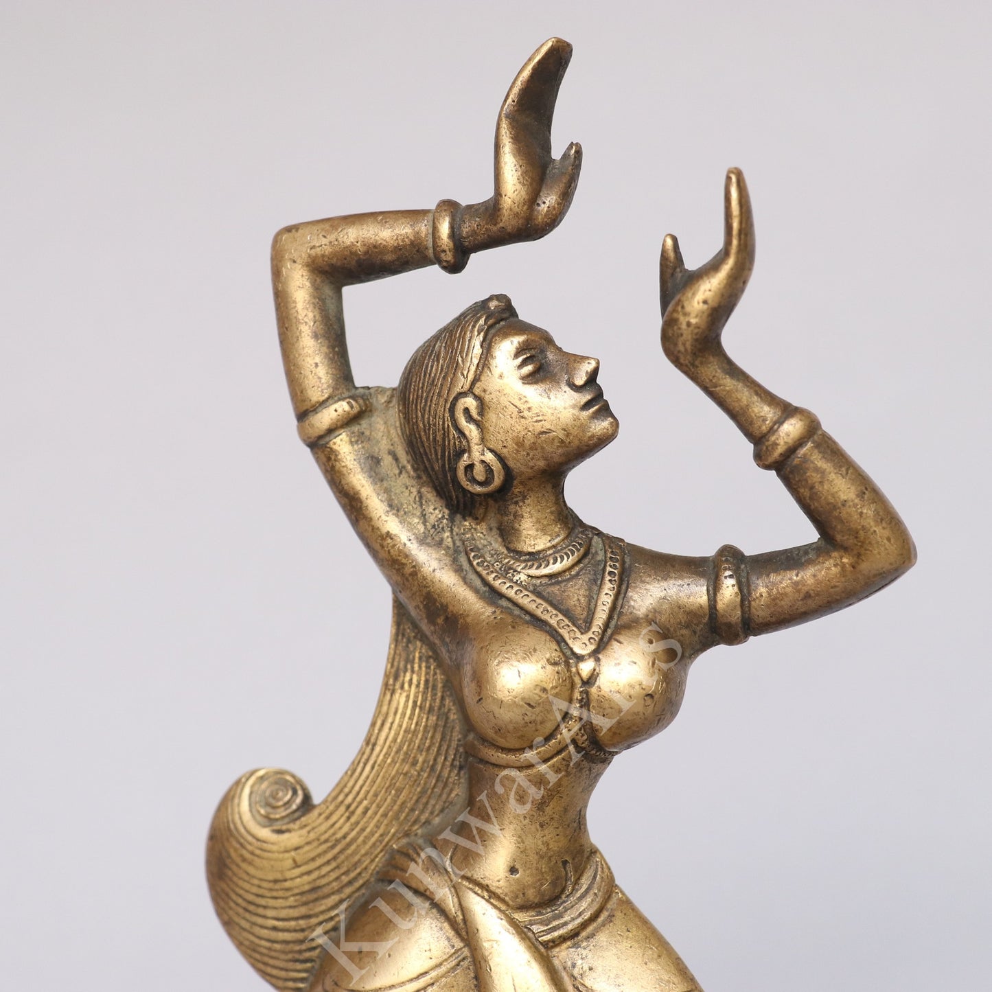 Brass Classical Dancing Lady Statue