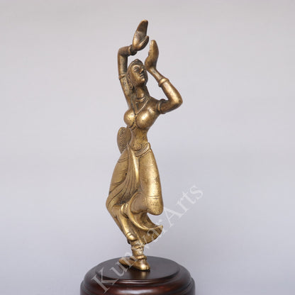 Brass Classical Dancing Lady Statue