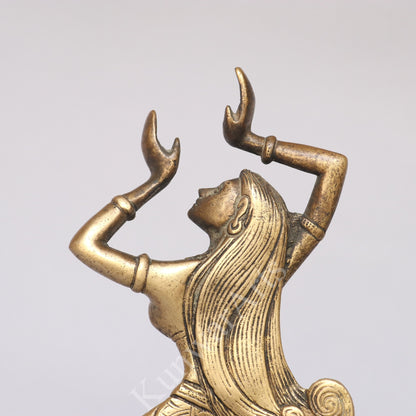 Brass Classical Dancing Lady Statue