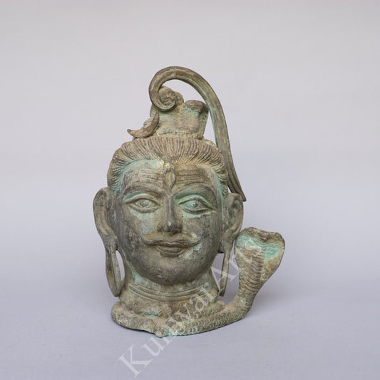 Brass Shiva Head