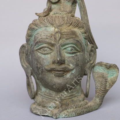 Brass Shiva Head