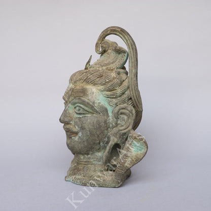 Brass Shiva Head