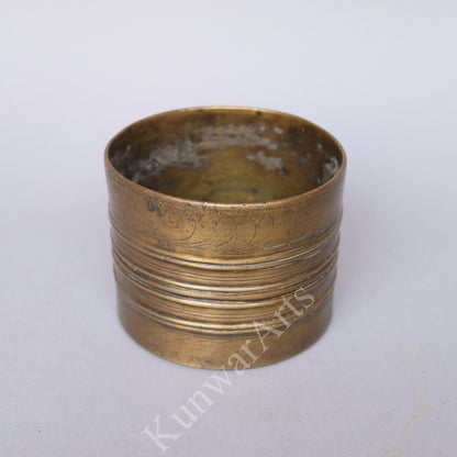 Traditional Brass Storage Container 9 cm