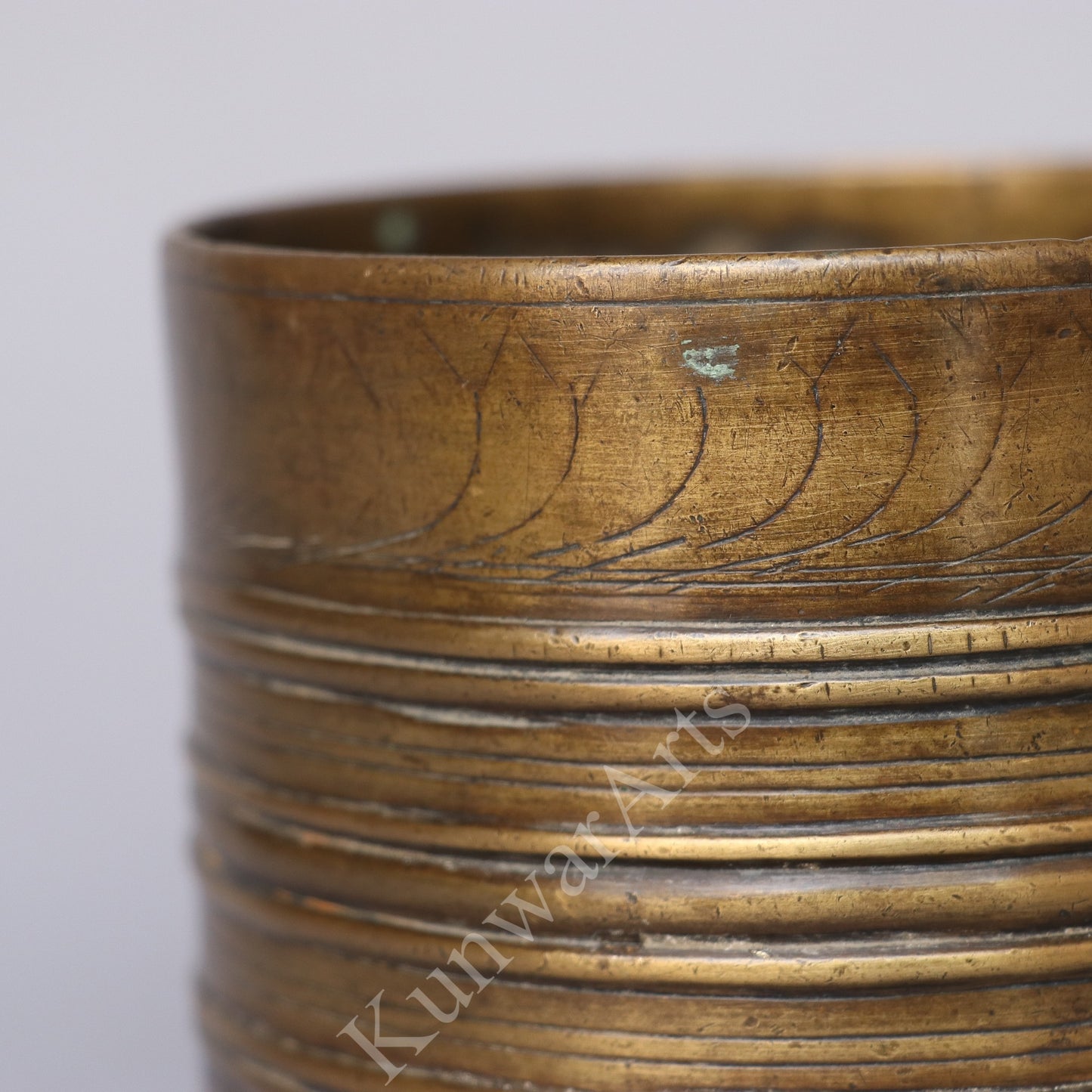 Traditional Brass Storage Container 9 cm