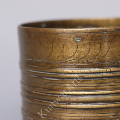 Traditional Brass Storage Container 9 cm